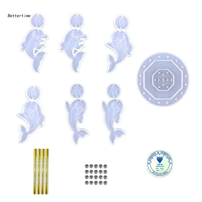 B36D Epoxy Wind Bell Silicone Molds Jewelry Resin Casting Molds Wall Hanging Windchimes Making Tool for Home Decorations
B36D Epoxy Wind Bell Silicone Molds Jewelry Resin Casting Molds Wall Hanging Windchimes Making Tool for Home Decorations