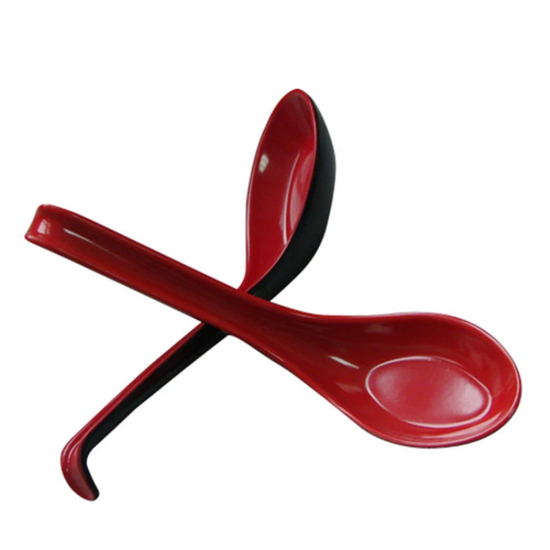 Restaurant Household Melamine Black and Red Two-color Spoon Two-color Hook Spoon Kitchen Tableware Spoon
Restaurant Household Melamine Black and Red Two-color Spoon Two-color Hook Spoon Kitchen Tableware Spoon