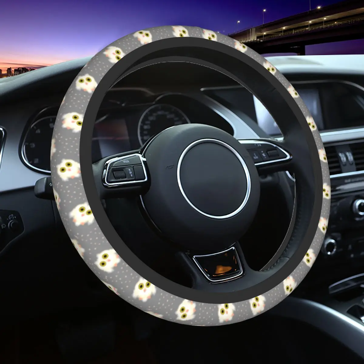 37-38 Car Steering Wheel Cover Owl Animal Bird Anti-slip Braid On The Steering Wheel Cover Car-styling Automobile Accessory
37-38 Car Steering Wheel Cover Owl Animal Bird Anti-slip Braid On The Steering Wheel Cover Car-styling Automobile Accessory