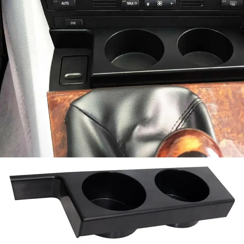 

Cup Holder Anti Slip Easy Installation Front Seat Dual Cup Holder Insert for BMW 540i M5 Series 5 E39 97-03