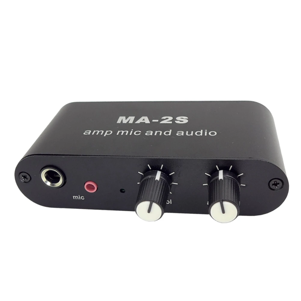 3.5mm Condenser Microphone Amplifier Headphone Amplifier Music Audio Preamplifier Mixing Board MA-2S
3.5mm Condenser Microphone Amplifier Headphone Amplifier Music Audio Preamplifier Mixing Board MA-2S