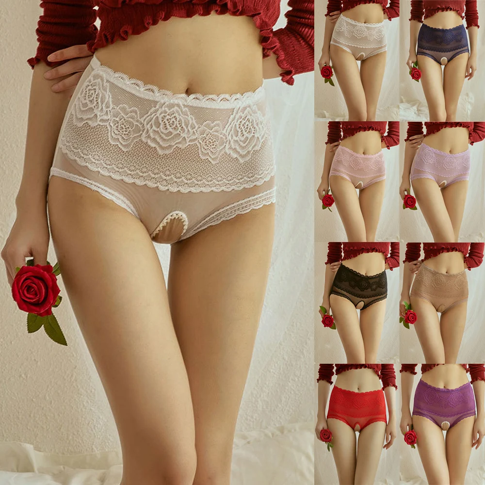Womens Sexy Lace Crotchless Panties Underwear Thongs G-Strings Briefs Knickers High Waist Open Crotch See Through Underpants
Womens Sexy Lace Crotchless Panties Underwear Thongs G-Strings Briefs Knickers High Waist Open Crotch See Through Underpants