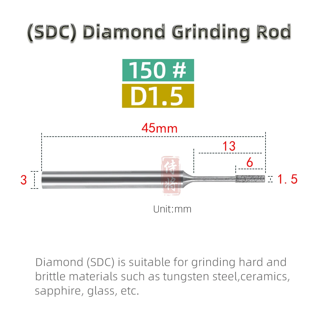 Шлифовальные стержни SDC алмазные 150/200/400 # 3 мм
Шлифовальные стержни SDC алмазные 150/200/400 # 3 мм