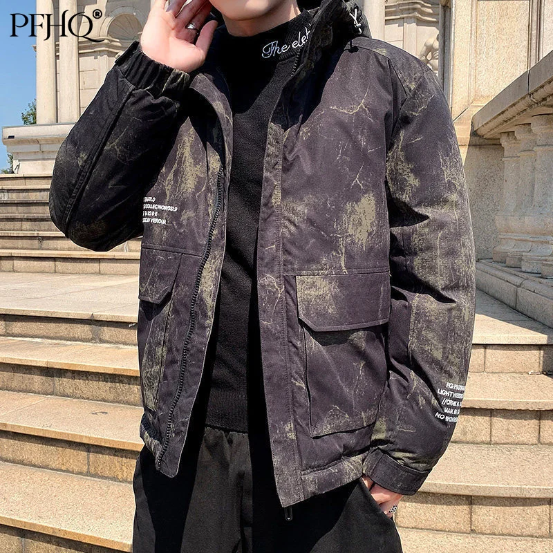 PFHQ 2022 Winter New Men's Down Cotton Jackets Clothing Fashion Loose Parkas Thickened Hoodies Camouflage Military Coat 21Q1308
PFHQ 2022 Winter New Men's Down Cotton Jackets Clothing Fashion Loose Parkas Thickened Hoodies Camouflage Military Coat 21Q1308