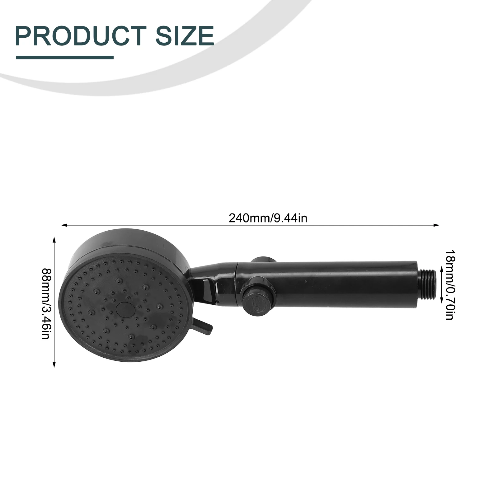 High Pressure Bath Shower Head Handheld Spray Nozzle ABS Adjustable Self-cleaning Silicone Jet Nozzles Bathroom Accessories
High Pressure Bath Shower Head Handheld Spray Nozzle ABS Adjustable Self-cleaning Silicone Jet Nozzles Bathroom Accessories