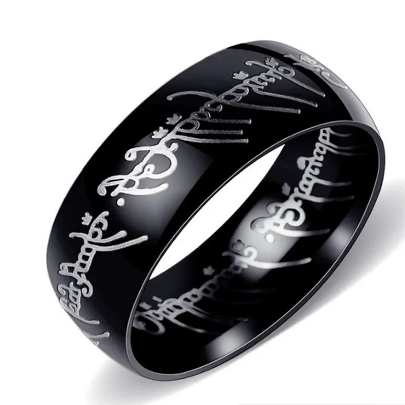 AsJerlya 8mm Stainless Steel Midi One Ring Of Power 3D Carved Refined Wedding Ring Lovers Women Men Fashion Jewelry Wholesale
AsJerlya 8mm Stainless Steel Midi One Ring Of Power 3D Carved Refined Wedding Ring Lovers Women Men Fashion Jewelry Wholesale