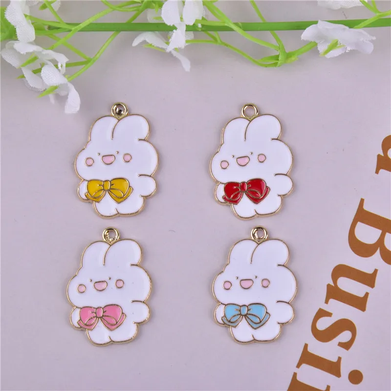 mix 10pcs Cartoon Bow Rabbit Animal Enamel Metal Charms Pendant for DIY Earring Keychain Jewelry Making
mix 10pcs Cartoon Bow Rabbit Animal Enamel Metal Charms Pendant for DIY Earring Keychain Jewelry Making