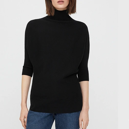High-neck Ladies Solid Color Wool Sweater Seven-part Sleeve 2023 Autumn and Winter New Women's Simple Slim Pullover Knitwear
High-neck Ladies Solid Color Wool Sweater Seven-part Sleeve 2023 Autumn and Winter New Women's Simple Slim Pullover Knitwear