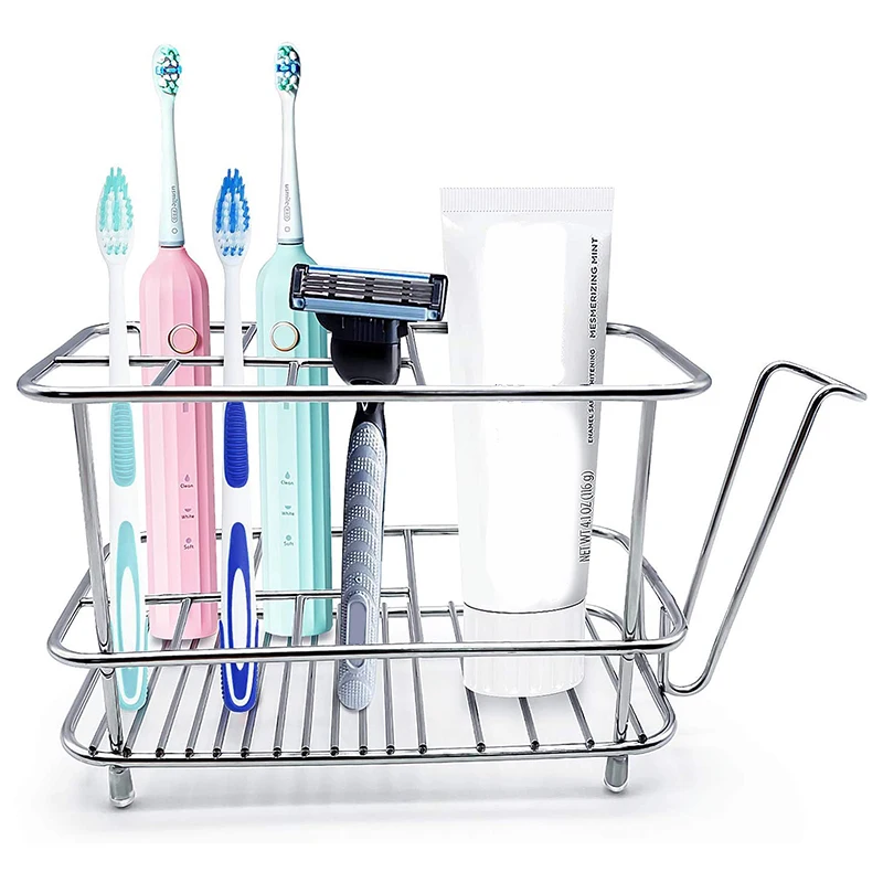 Toothbrush Holder For Bathroom Wall Or Counter, Non-Slip Mat Drill-Free Toothbrush Organizer For Electronic Toothbrush 
Toothbrush Holder For Bathroom Wall Or Counter, Non-Slip Mat Drill-Free Toothbrush Organizer For Electronic Toothbrush