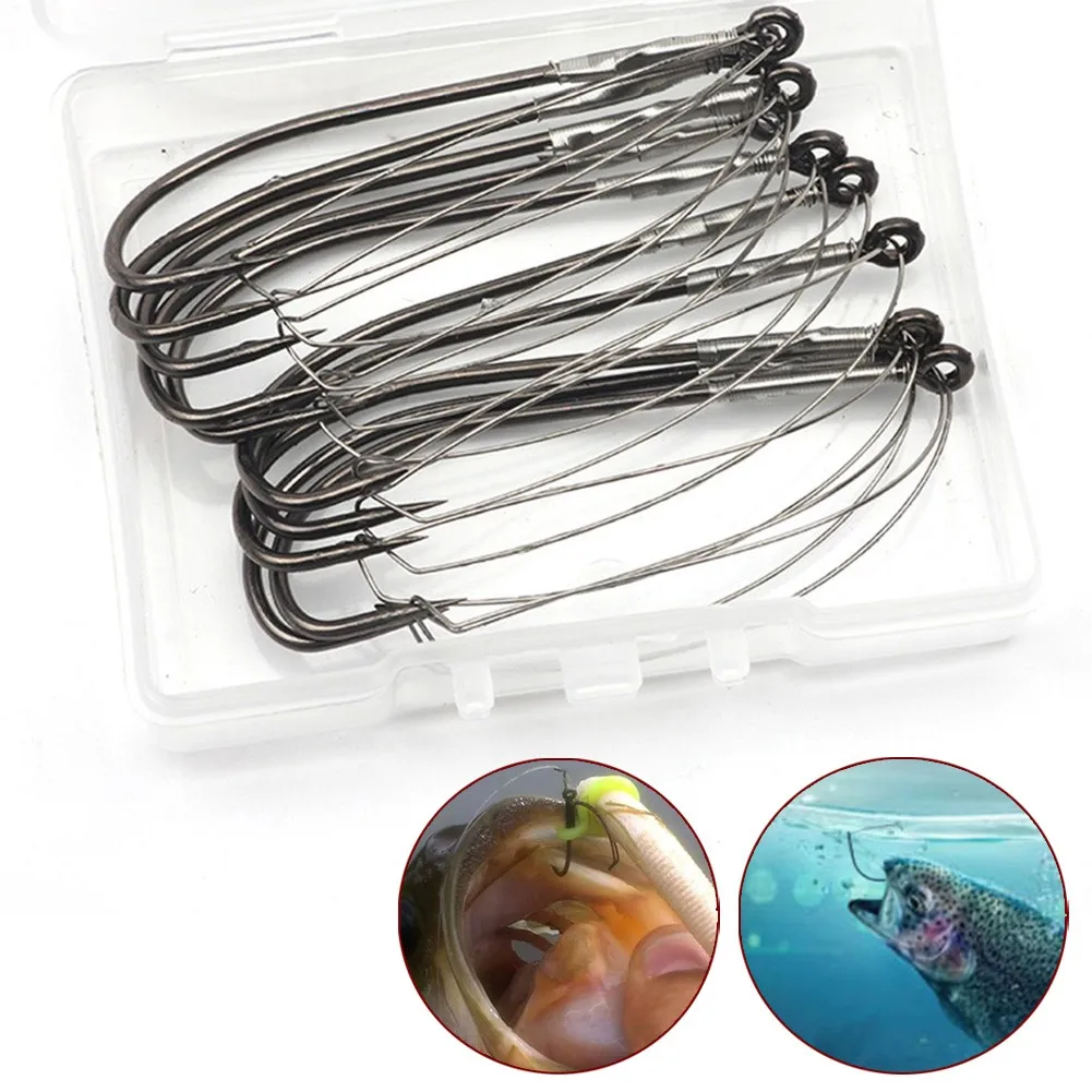 10pcs Wacky Rig Hooks Reusable O-rings Worms Barbed Hook Weedless Fishig Hooks Fishing Tackle Accessories
10pcs Wacky Rig Hooks Reusable O-rings Worms Barbed Hook Weedless Fishig Hooks Fishing Tackle Accessories