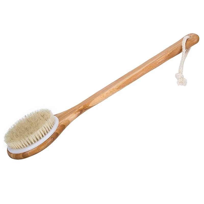 Best Bath Dry Body Brush -Natural Boar Bristles Shower Back Scrubber With Long Handle For Cellulite, Exfoliation, Detox 
Best Bath Dry Body Brush -Natural Boar Bristles Shower Back Scrubber With Long Handle For Cellulite, Exfoliation, Detox