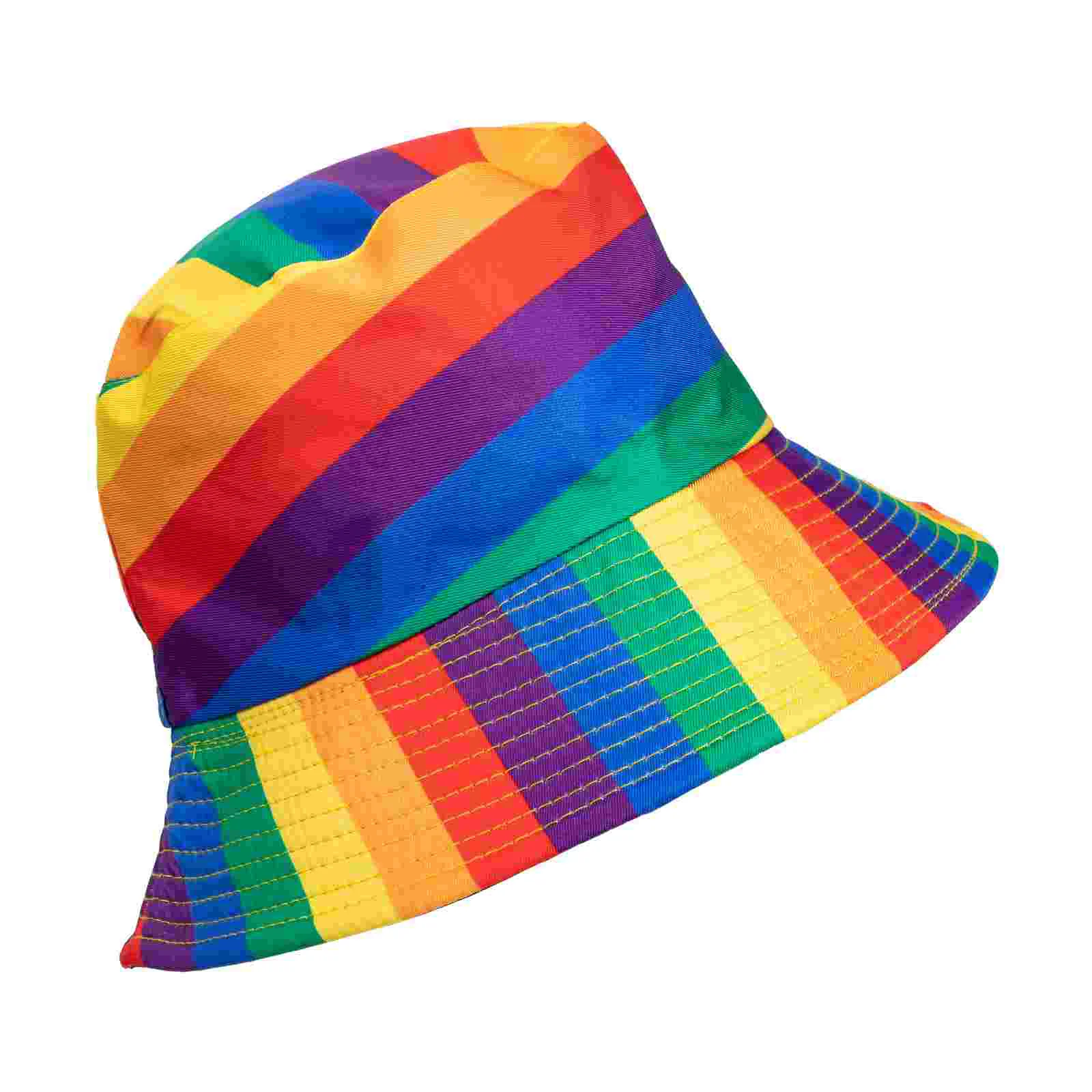 Rainbow Bucket Hat Flat-top Summer Hats Kids Party Supplies Sun-blocking Beach Pride Moth Parade Fishemen
Rainbow Bucket Hat Flat-top Summer Hats Kids Party Supplies Sun-blocking Beach Pride Moth Parade Fishemen
