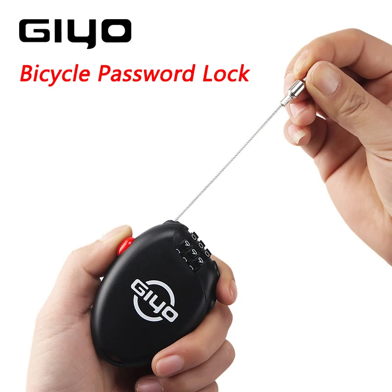 GIYO Bicycle Mini 3 Digit Password Lock Portable Cycling Helmet Lock Mountain Bike Frame Lock Bicycle Accessories
GIYO Bicycle Mini 3 Digit Password Lock Portable Cycling Helmet Lock Mountain Bike Frame Lock Bicycle Accessories