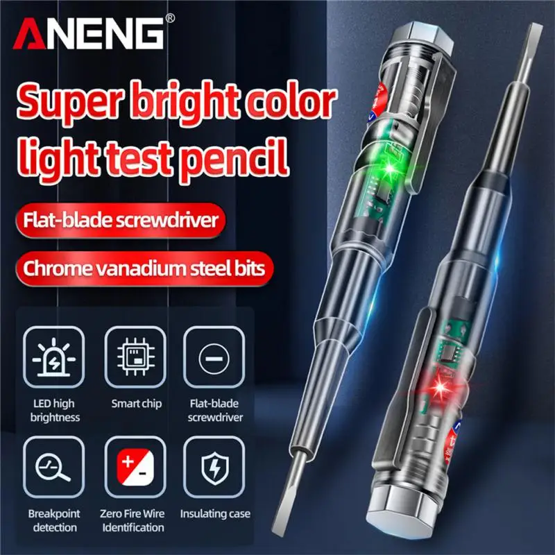 

Humanized Clip Design Non-contact Induction Test Pencil 24-250v Digital Voltage Tester Pen Test Voltage Tool High Hardness Abs
