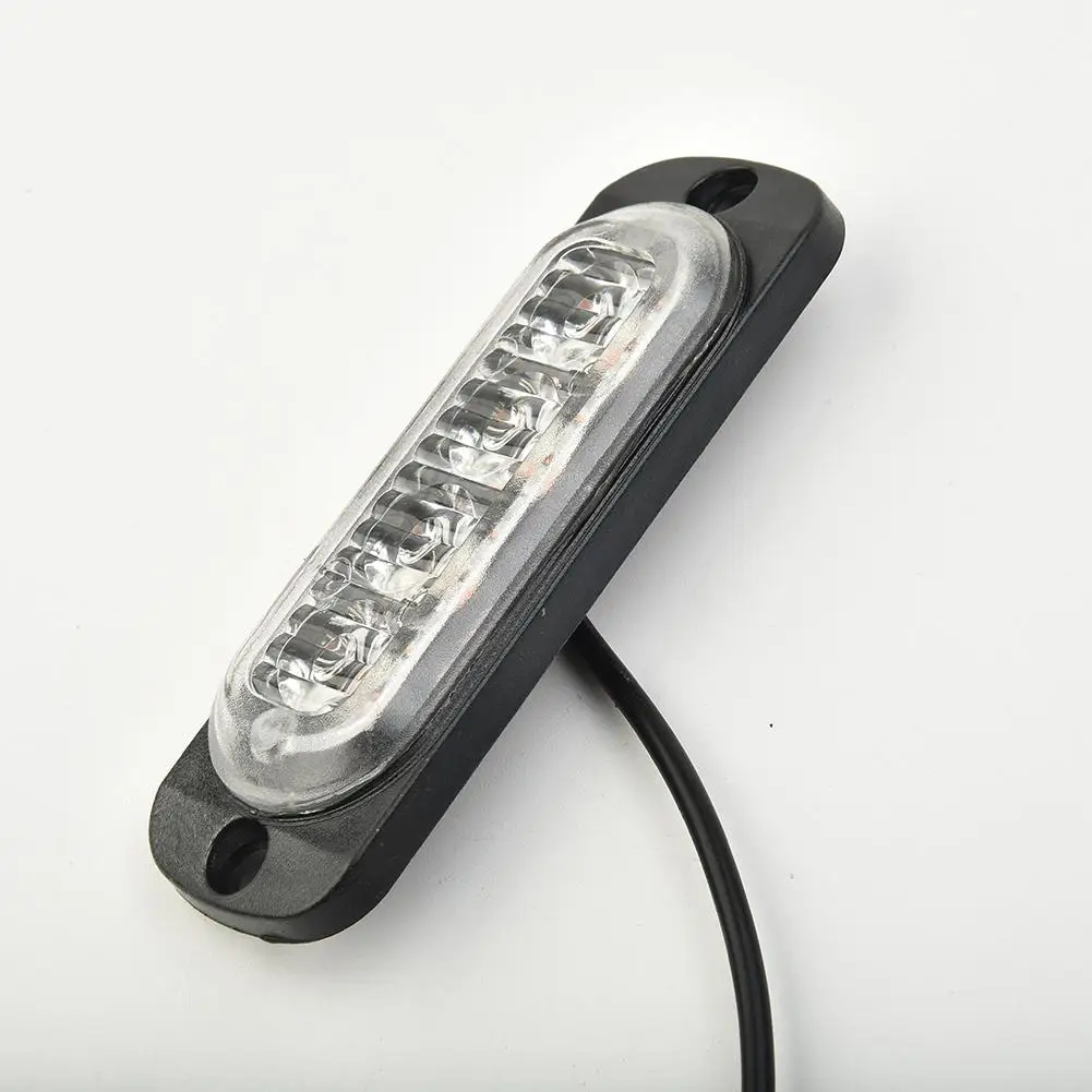 

High Quality Hot New Pratical Useful Durable Car Light Van Warning With Screws Yellow 12-24V 12W 333mA 4LED Bar