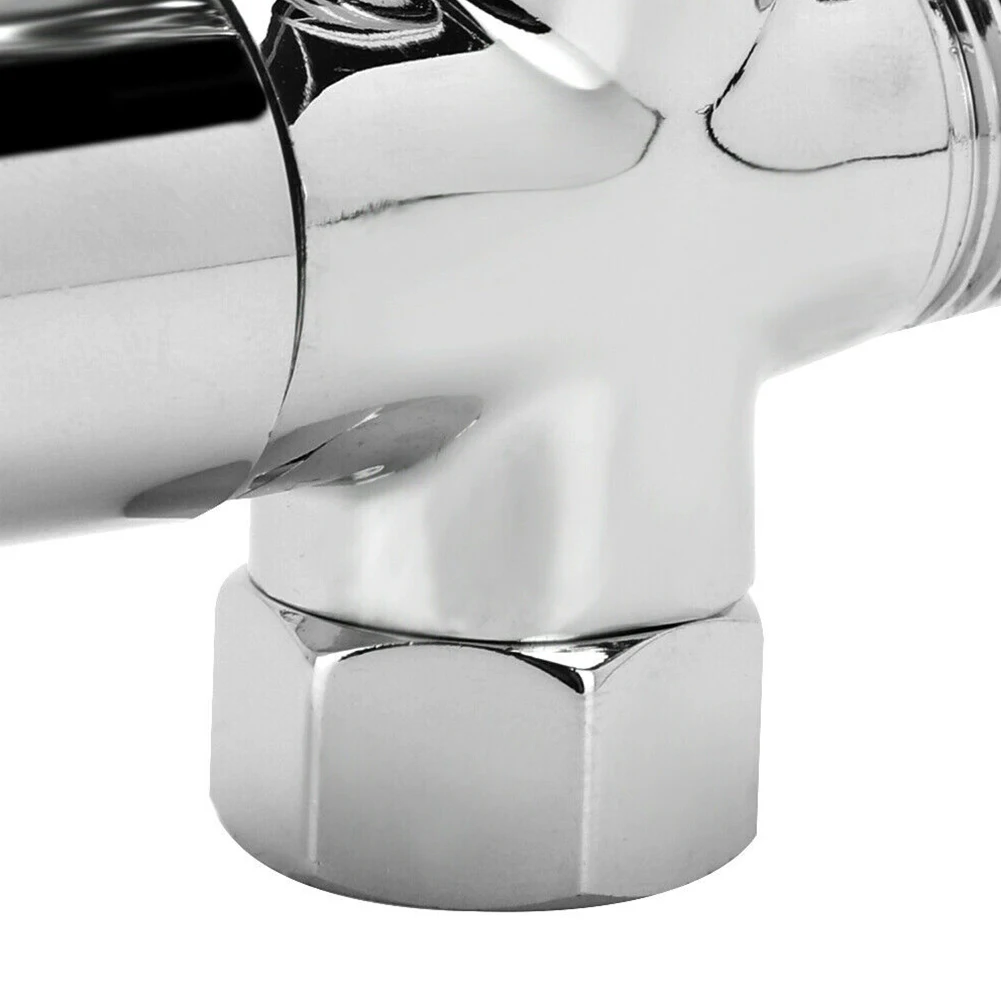 G1/2in 3 Way Brass Diverter Valve T Adapter Converter Chrome For Shower Head Diverter Valve Three-way Water Distribution Valve
G1/2in 3 Way Brass Diverter Valve T Adapter Converter Chrome For Shower Head Diverter Valve Three-way Water Distribution Valve