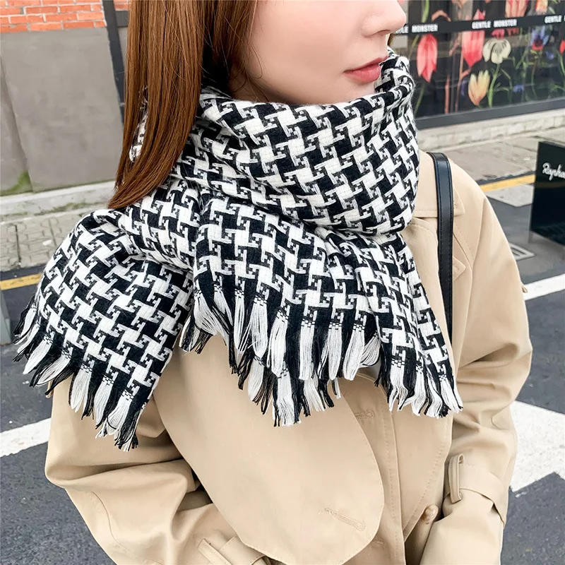 Women Cashmere Plaid Scarf Winter Warm Shawl Wrap Bufanda Female Pashmina Foulard Long Thick Blanket Lady Stoles
Women Cashmere Plaid Scarf Winter Warm Shawl Wrap Bufanda Female Pashmina Foulard Long Thick Blanket Lady Stoles