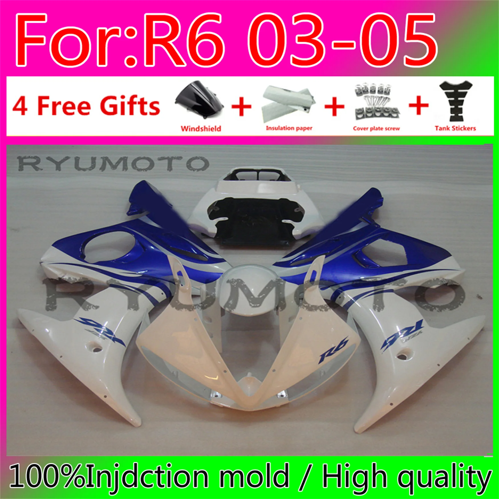 Новинка, обтекатель для мотоцикла ABS для YAMAHA YZFR6 YZF R6 2004 YZF600 R6 03 04 05 Обтекатели для кузова 2003 - 2005
Новинка, обтекатель для мотоцикла ABS для YAMAHA YZFR6 YZF R6 2004 YZF600 R6 03 04 05 Обтекатели для кузова 2003 - 2005