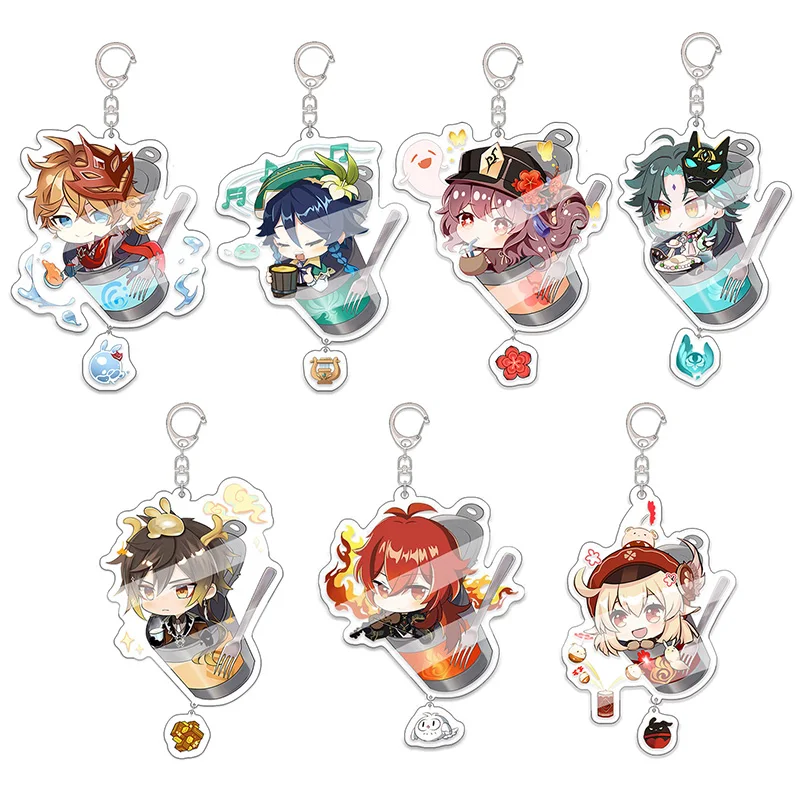 Genshin Impact Keychain Anime Figure Cosplay Tartaglia Kunikuzushi Scaramouche zhongli Key Chain Albedo Acrylic Keyring Prop
Genshin Impact Keychain Anime Figure Cosplay Tartaglia Kunikuzushi Scaramouche zhongli Key Chain Albedo Acrylic Keyring Prop