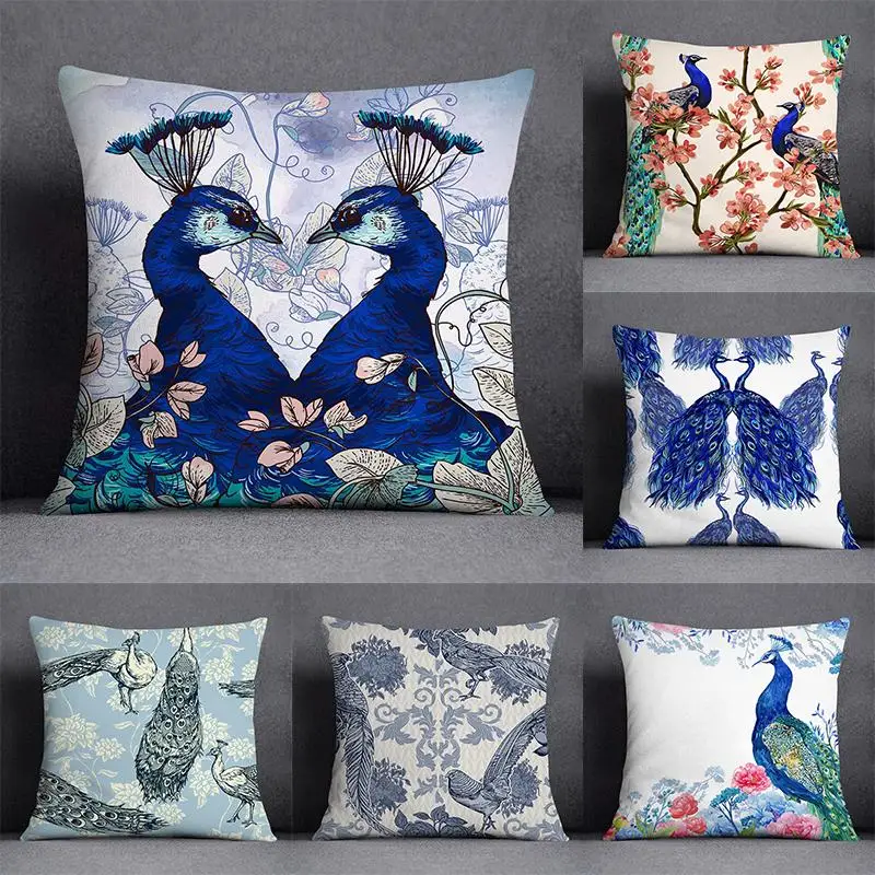 Peacock Feather Pattern Decorative Pillowcase Square Pillowcase Home Office Decorative Cushion Cover
Peacock Feather Pattern Decorative Pillowcase Square Pillowcase Home Office Decorative Cushion Cover