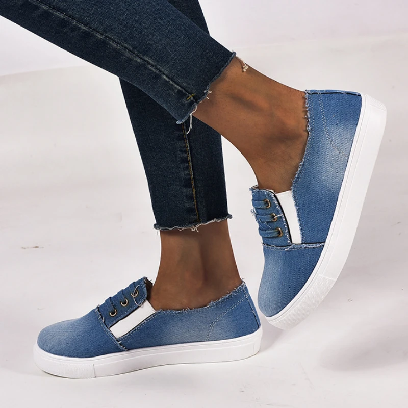 Platform Sneakers Women Casual Denim Shoes Korean Style Spring Autumn Round Toe Plus Size Non-Slip Flats Zapatillas Lona Mujer
Platform Sneakers Women Casual Denim Shoes Korean Style Spring Autumn Round Toe Plus Size Non-Slip Flats Zapatillas Lona Mujer