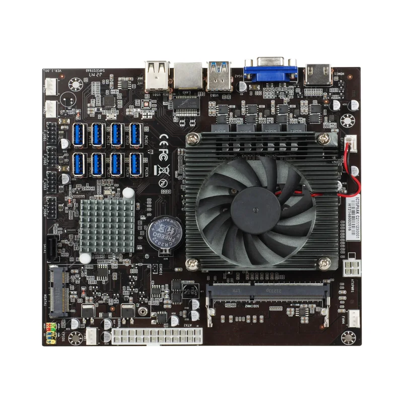 2022 NEW arrival 8 GPUs 8*USB 3.0 slots B75 LGA1155 motherboard with 1*MSATA include G530 CPU & fan cooler
2022 NEW arrival 8 GPUs 8*USB 3.0 slots B75 LGA1155 motherboard with 1*MSATA include G530 CPU & fan cooler