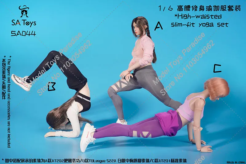 SA Toys SA044 1/6 Female Soldier High Waist Yoga Clothes Set Shawl Bra Tight Pants Fit 12inch AT202 201 Action Figure Body
SA Toys SA044 1/6 Female Soldier High Waist Yoga Clothes Set Shawl Bra Tight Pants Fit 12inch AT202 201 Action Figure Body