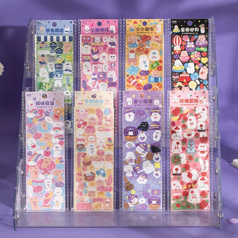 Korean Ins Cute Cartoon Rabbit Laser Sticker DIY Scrapbooking Idol Card Kawaii Stationery Decoration Sticker Aesthetics
Korean Ins Cute Cartoon Rabbit Laser Sticker DIY Scrapbooking Idol Card Kawaii Stationery Decoration Sticker Aesthetics