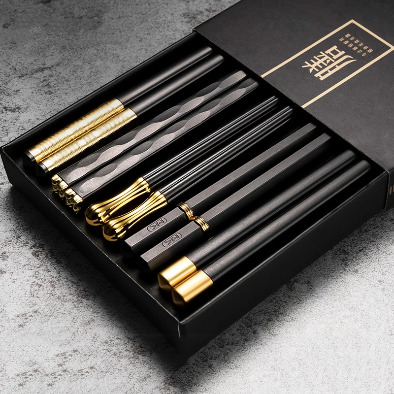 5-10Pairs Black Chinese Japanese Alloy Chopsticks Sushi Food Sticks Chopsticks Chinese Reusable Stainless Steel Chopsticks Gift
5-10Pairs Black Chinese Japanese Alloy Chopsticks Sushi Food Sticks Chopsticks Chinese Reusable Stainless Steel Chopsticks Gift