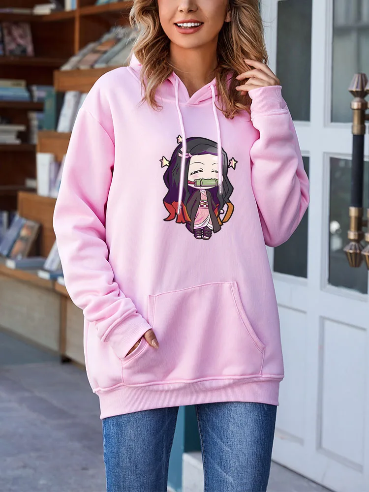 Cute Demon Slayer Hoodie Nezuko Kawaii Aesthetic Sweatshirts Pink Anime Hoodies Clothes for Girls Students Happy Printing Pocket
Cute Demon Slayer Hoodie Nezuko Kawaii Aesthetic Sweatshirts Pink Anime Hoodies Clothes for Girls Students Happy Printing Pocket
