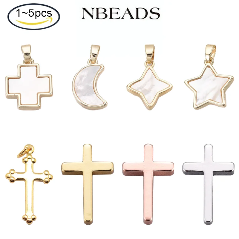 1-5PC Brass Charms with Freshwater Shell Nickel Free 18k Gold Plated Cross Seashell Color Jewelry Making Supplies Accessories
1-5PC Brass Charms with Freshwater Shell Nickel Free 18k Gold Plated Cross Seashell Color Jewelry Making Supplies Accessories