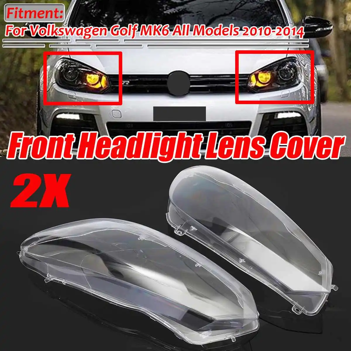 2pcs Car Lampshade Front Headlight Headlamp Lenses Cover Dust Shell CP8149 For VW For VW Golf 6 MK6 GTI R 2010-2014
2pcs Car Lampshade Front Headlight Headlamp Lenses Cover Dust Shell CP8149 For VW For VW Golf 6 MK6 GTI R 2010-2014