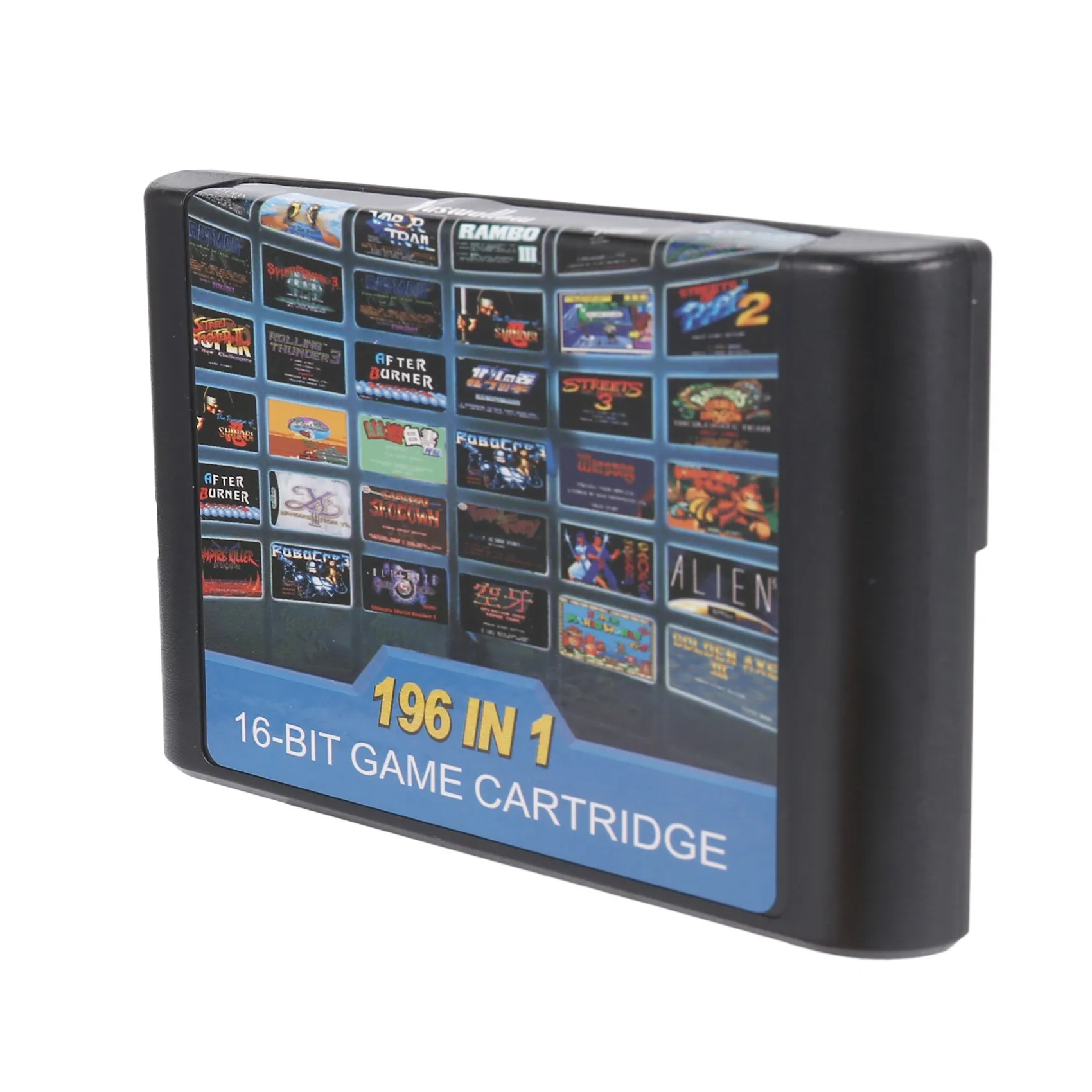 196 in 1 Multi Games Cartridge Batter Than 112 in 1 and 126 in 1 for Sega Mega Drive for PAL and NTSC
196 in 1 Multi Games Cartridge Batter Than 112 in 1 and 126 in 1 for Sega Mega Drive for PAL and NTSC