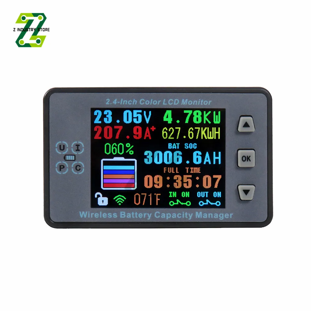Voltmeter Ammeter Battery Capacity Tester Battery Gauge Battery Management System Voltage Ammeter Temp Coulomb Capacity Meter
Voltmeter Ammeter Battery Capacity Tester Battery Gauge Battery Management System Voltage Ammeter Temp Coulomb Capacity Meter