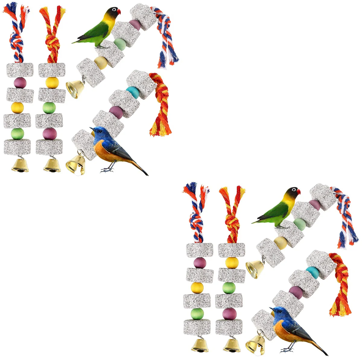8 Pcs Hanging Creative Colorful Beads Parrot Chewing Toys Bird Beak Grinding Stone Toys Bird Grinding Stone Chewing Toys
8 Pcs Hanging Creative Colorful Beads Parrot Chewing Toys Bird Beak Grinding Stone Toys Bird Grinding Stone Chewing Toys