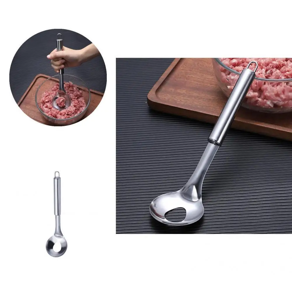 Fashion Eye-catching Stainless Steel Meat Spoon Convenient Smooth Hollow Meatball Spoon Kitchen Gadget Meatball Scoop
Fashion Eye-catching Stainless Steel Meat Spoon Convenient Smooth Hollow Meatball Spoon Kitchen Gadget Meatball Scoop