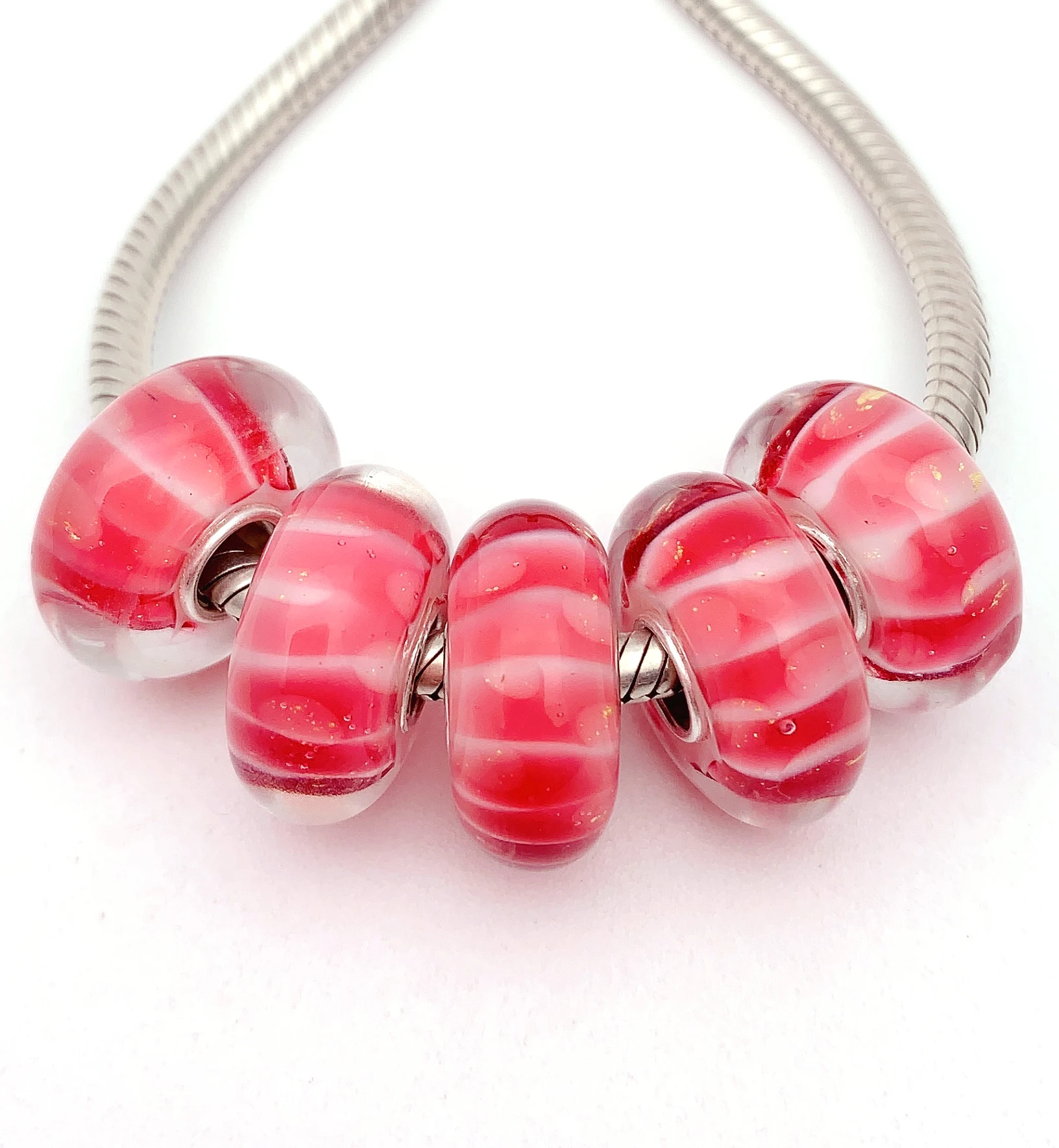 XHYG255 5X 100% Authenticity S925 Sterling Silver Beads Murano GlassBeads Fit European Charms Bracelet Diy Jewelry Lampwork
XHYG255 5X 100% Authenticity S925 Sterling Silver Beads Murano GlassBeads Fit European Charms Bracelet Diy Jewelry Lampwork