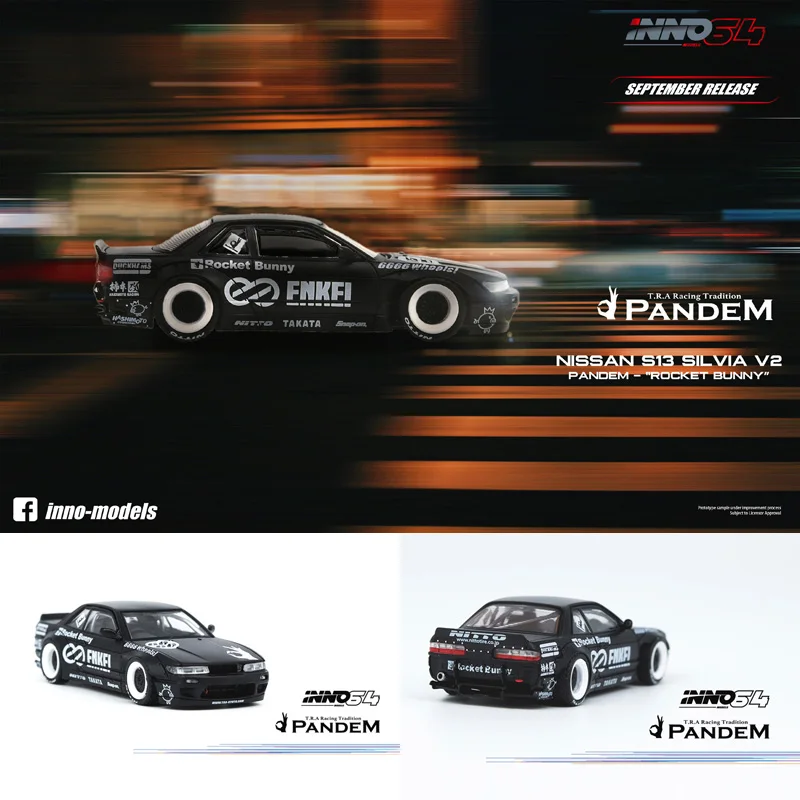 INNO alloy car model 1:64 Nissan SILVIA S13 ROCKET BUNNY Rocket Rabbit PANDEM Collection Ornament Gift
INNO alloy car model 1:64 Nissan SILVIA S13 ROCKET BUNNY Rocket Rabbit PANDEM Collection Ornament Gift