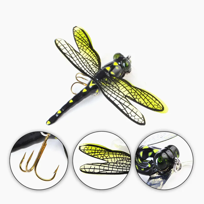 New Topwater Dragonfly Dry Flies Insect Fly Fishing Lure 6g 75mm Trout Popper Artificial Bait Wobblers For Trolling Hard Lure
New Topwater Dragonfly Dry Flies Insect Fly Fishing Lure 6g 75mm Trout Popper Artificial Bait Wobblers For Trolling Hard Lure