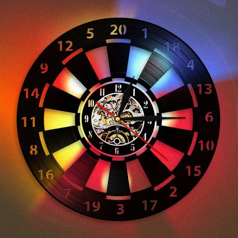 Настенные часы PDC World Darts Tournament, креативные светодиодсветодиодный Ретро-часы с виниловой пластиной, 16 цветов, украшение для дома, гостиной, кр...
Настенные часы PDC World Darts Tournament, креативные светодиодсветодиодный Ретро-часы с виниловой пластиной, 16 цветов, украшение для дома, гостиной, кр...
