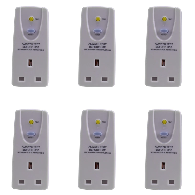 6X вилка стандарта Великобритании, 13A, Gfci, защита от утечки, розетка Rcd, домашний автоматический выключатель, выключатель питания, вилка стандарта Великобритании
6X вилка стандарта Великобритании, 13A, Gfci, защита от утечки, розетка Rcd, домашний автоматический выключатель, выключатель питания, вилка стандарта Великобритании