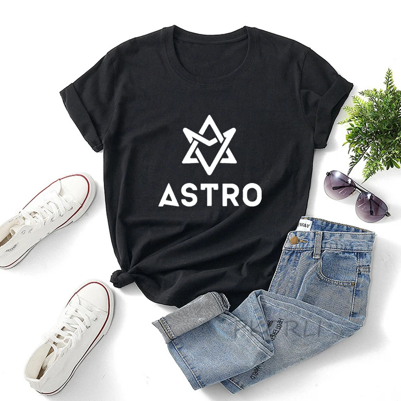 Футболки Astro KPOP, Повседневный хлопковый топ с коротким рукавом в Корейском стиле, Повседневная хлопковая Футболка с круглым вырезом и принт...
Футболки Astro KPOP, Повседневный хлопковый топ с коротким рукавом в Корейском стиле, Повседневная хлопковая Футболка с круглым вырезом и принт...