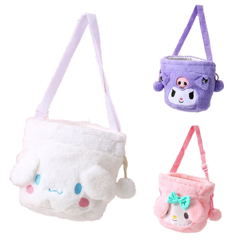 Sanrio Kawaii Plush Kuromi Cinnamoroll My Melody Messenger Shoulder Bucket Drawstring Bag Cosmetic Storage Container Gift
Sanrio Kawaii Plush Kuromi Cinnamoroll My Melody Messenger Shoulder Bucket Drawstring Bag Cosmetic Storage Container Gift