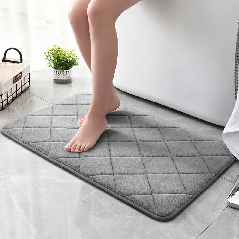 Home Bathroom Bath Mat Coral Fleece Non-slip Carpet In Bathtub Floor Rug Shower Room Doormat Quick Dry Memory Foam Pad
Home Bathroom Bath Mat Coral Fleece Non-slip Carpet In Bathtub Floor Rug Shower Room Doormat Quick Dry Memory Foam Pad