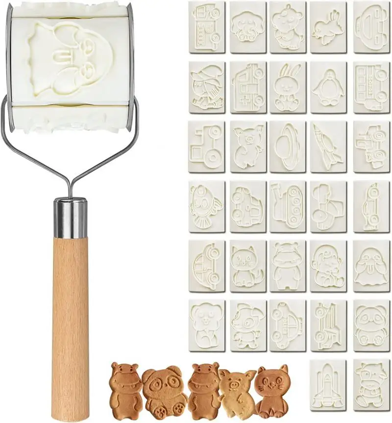 32pcs Patterns Baking Supplies Wheel Roller Cookie Cutter Stainless Steel Mold Cake Decoration Accessories Tools Set Rabbit Mold
32pcs Patterns Baking Supplies Wheel Roller Cookie Cutter Stainless Steel Mold Cake Decoration Accessories Tools Set Rabbit Mold