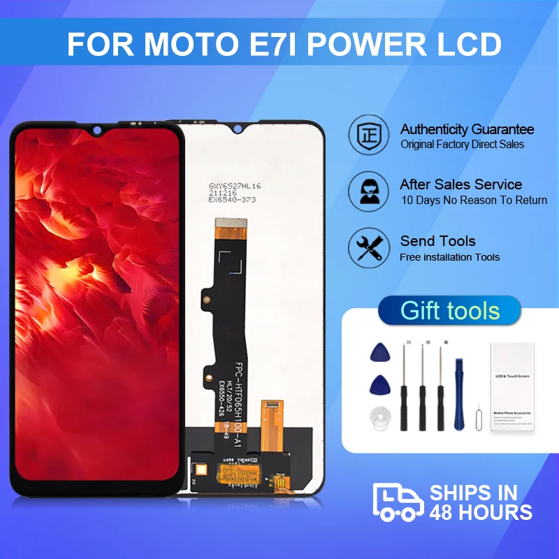 

6,51 дюймовый дисплей для Motorola Moto E7I Power ЖК сенсорный экран дигитайзер в сборе Замена с рамкой Бесплатная доставка
