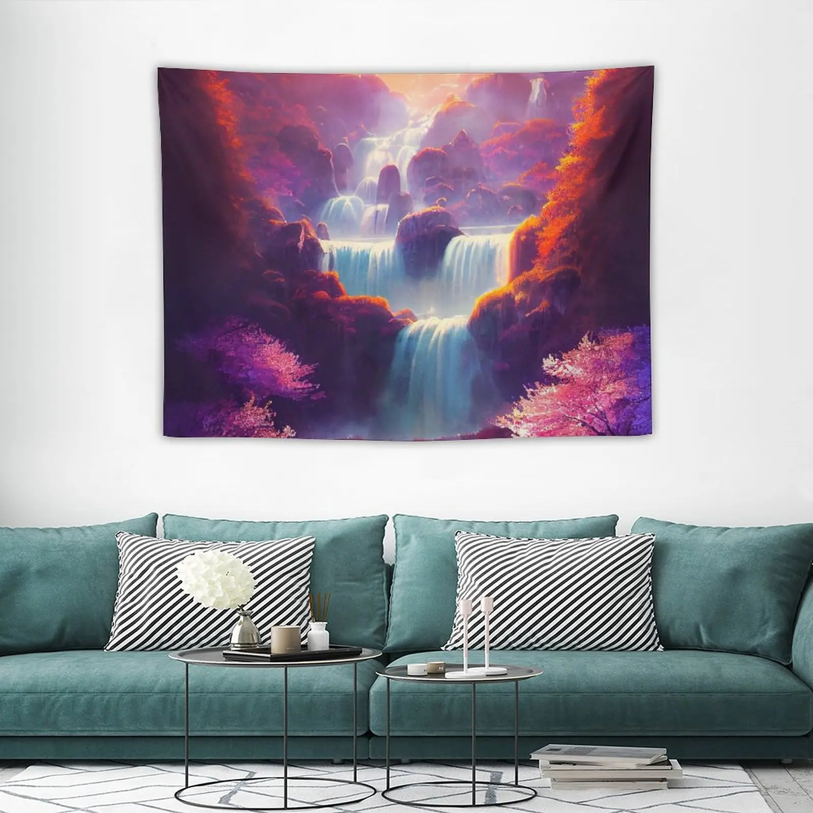 

Witch Sunset Waterfall Tapestry Aesthetic Room Decor Wall Hanging Room Decorarion Aesthetic Large Wall Mural