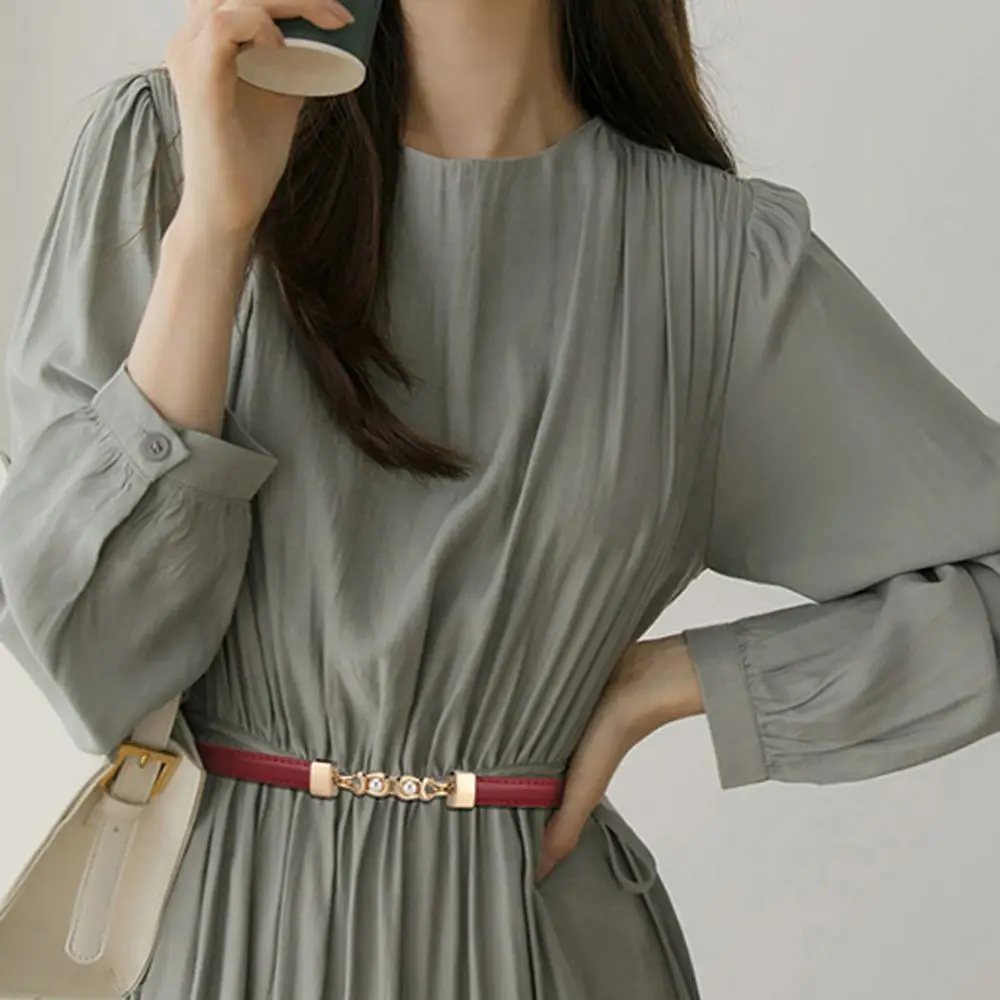 Gift Autumn Fashion Metal Retro Pu Leather Pearl Waist Belt Dress Decoration Coat Ornament Women Belt
Gift Autumn Fashion Metal Retro Pu Leather Pearl Waist Belt Dress Decoration Coat Ornament Women Belt