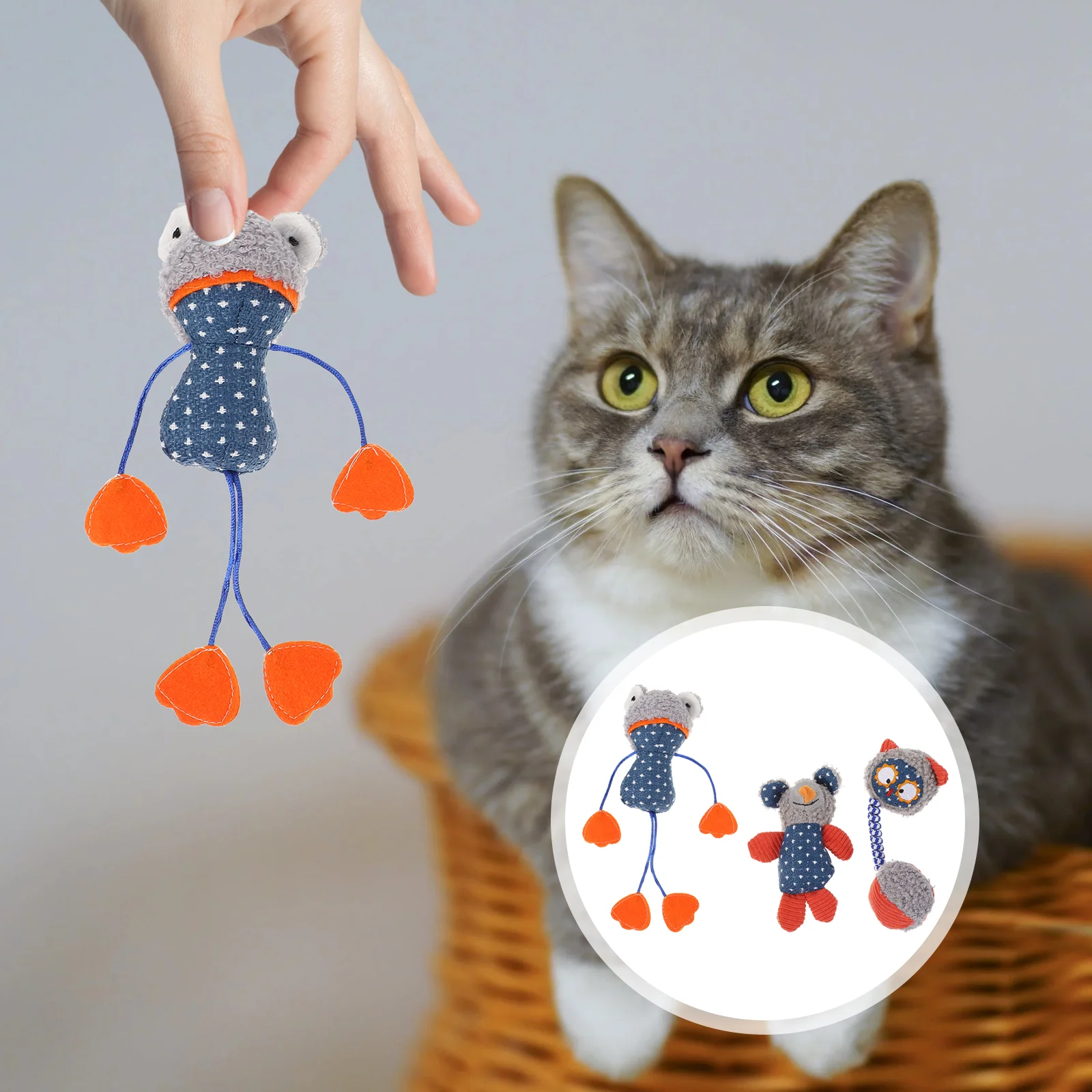 3pcs Plush Cat Toys Lovely Durable Plush Adorable Portable Plush Pet Toy Cat Chewing Toy
3pcs Plush Cat Toys Lovely Durable Plush Adorable Portable Plush Pet Toy Cat Chewing Toy