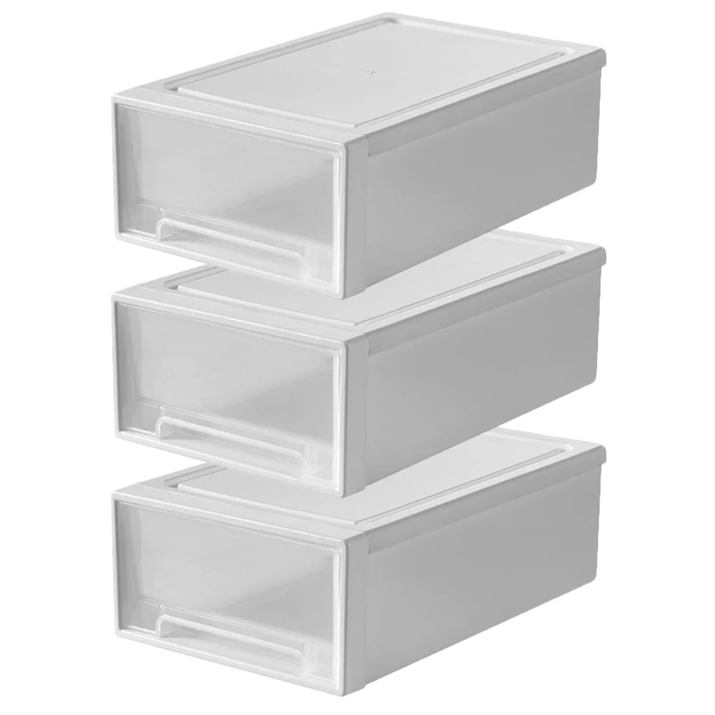 1 Set of Storage Organizer Transparent Drawer-type Storage Box Stackable Makeup Sundries Holder Desktop
1 Set of Storage Organizer Transparent Drawer-type Storage Box Stackable Makeup Sundries Holder Desktop